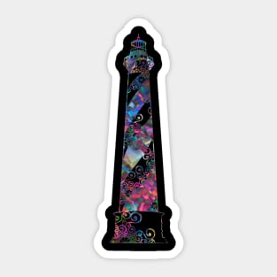 Lighthouse Mandala Magical Color Light Art Sticker